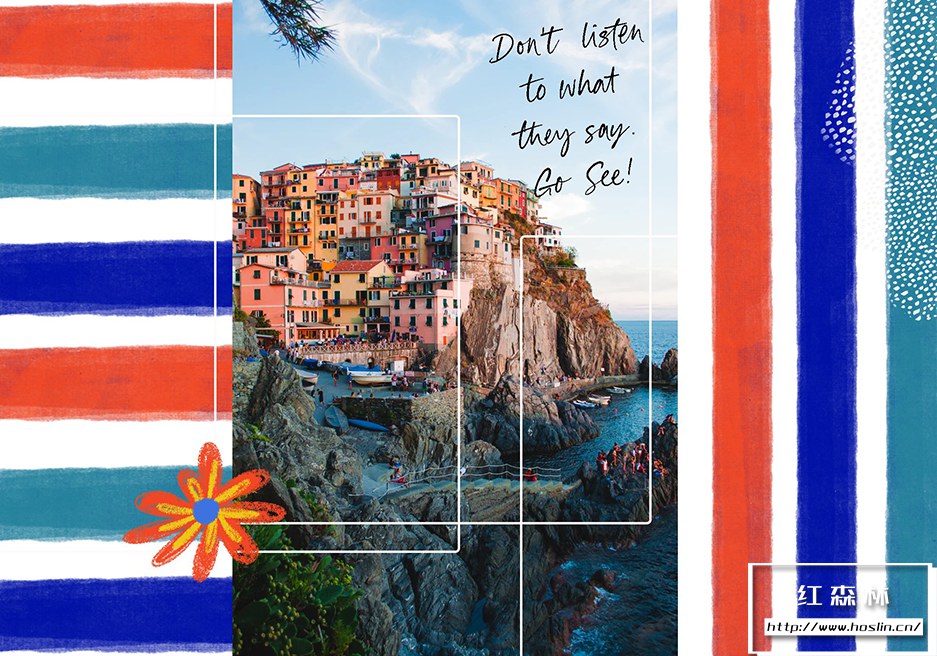 【图片素材】80多种板画水粉画手绘花草抽象涂鸦艺术形状水彩背景+Procreate笔刷 Amalfi: Abstract Floral & Shapes插图(9)
