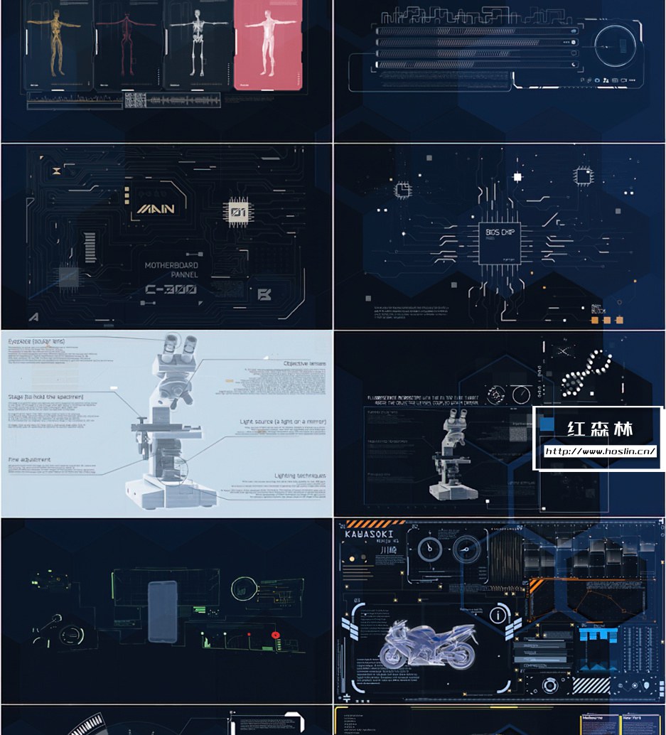 【AE模板】56种HUD未来科技感元素UI动画 HUD Pack 1插图(5)