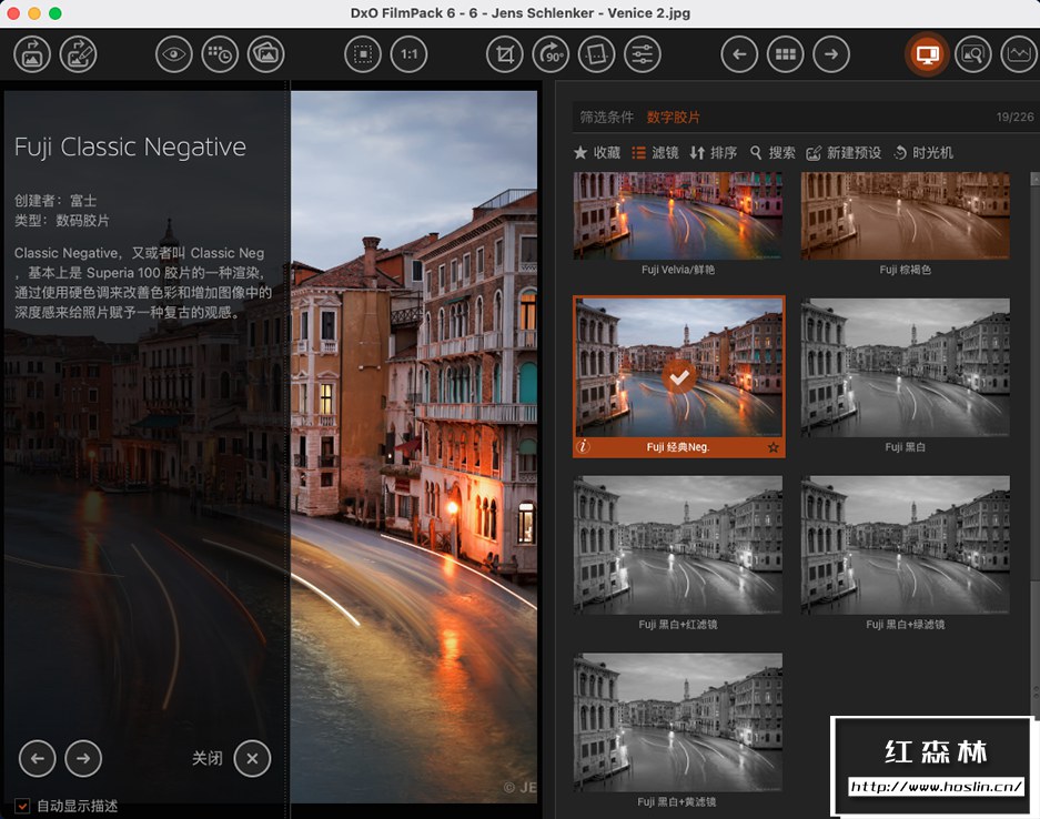 【软件/PS插件】照片摄影创意胶片模拟调色软件PS插件 D.x.O FilmPack V6.5.0.324 Mac中文版插图(4)