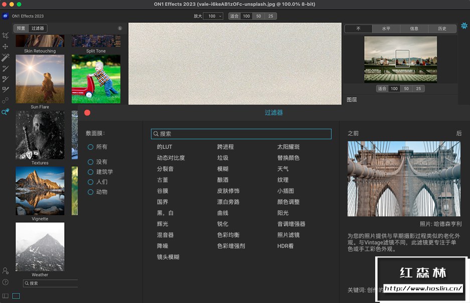 【软件/PS插件】功能强大的照片滤镜调色特效软件 ON1 Effects 2023（17.0.1.12976）Win/Mac中文版插图(2)