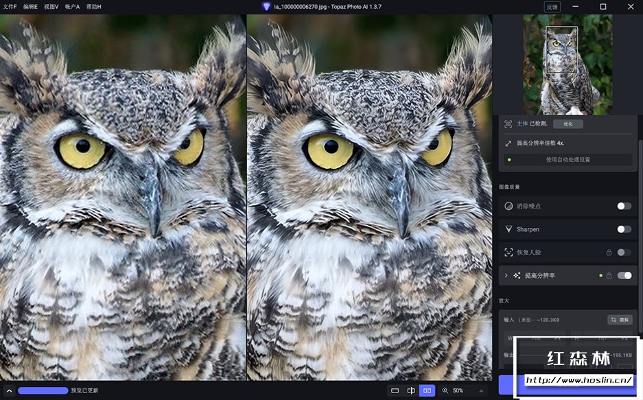 【软件/PS插件】AI智能图像自动降噪锐化增强无损放大软件PS插件 Topaz Photo AI v1.3.7 Win汉化中文版插图(6)